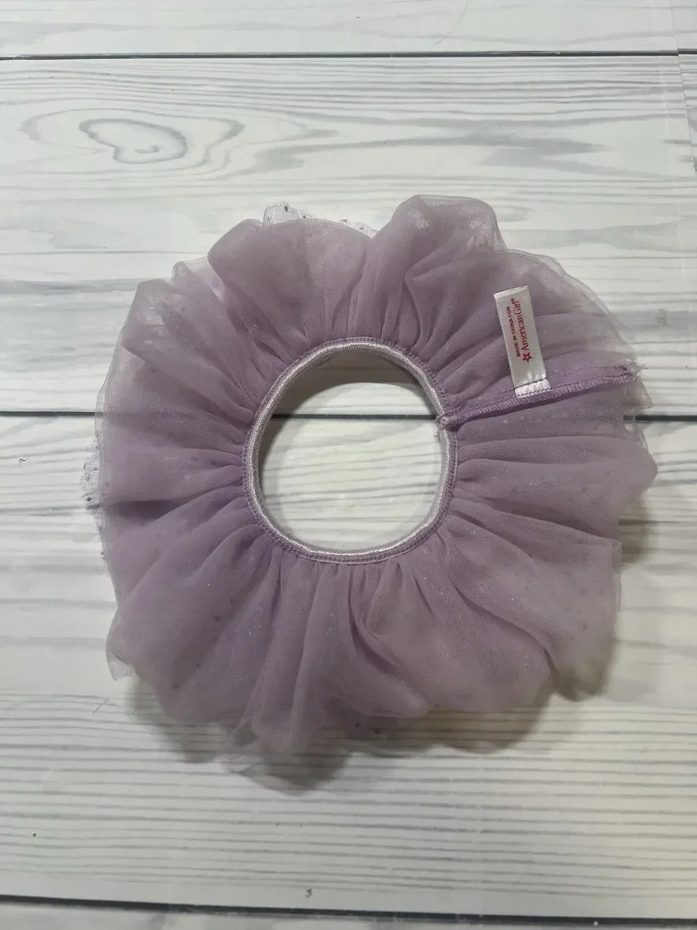 American Girl Doll Purple Ballet Tutu Logo Stretch